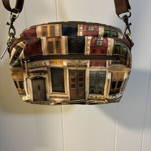Patricia Nash Piper Coated Canvas Crossbody Doorways To Italy